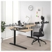 รูปย่อ Best Deal !! Corner desk left sitstand white stained oak veneer black 160x110 cm รูปที่4