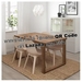 รูปย่อ Best Deal !! Table and 4 chairs brown white beige 140x85 cm รูปที่4