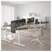 รูปย่อ Best Deal !! Desk with screen white stained oak veneer white 320x160 55 cm รูปที่4