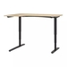 รูปย่อ Best Deal !! Corner desk left sitstand white stained oak veneer black 160x110 cm รูปที่1