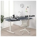 รูปย่อ Best Deal !! Corner desk right sitstand linoleum blue white 160x110 cm รูปที่4