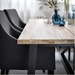 รูปย่อ Best Deal !! Table and 4 chairs acacia black Sporda dark grey 235x100 cm รูปที่3