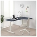 รูปย่อ Best Deal !! Corner desk right sitstand linoleum blue white 160x110 cm รูปที่2