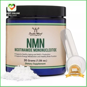 สินค้าน่าสนใจ NMN Double Wood AntiAging  Nicotinamide Mononucleotide ผง 30 กรัม เอ็นเอ็มเอ็น วิตามินชะลอวัย ปรับปรุงเซลล์ ฟรี ของแถม รูปที่ 1