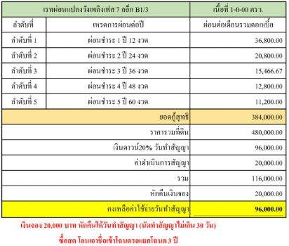 ขาย ที่ดิน โฉนดครุฑแดง น้ำ ไฟ พร้อมวังเพลิง เฟส 7 1 ไร่ ทำเลที่ลงทุนในวันนี้ อนาคตได้กำไรแน่นอน รูปที่ 3