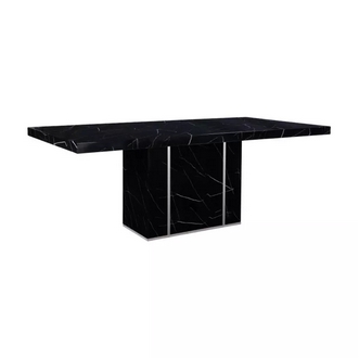 ลดพิเศษสุดๆ INDEX LIVING MALL โต๊ะอาหารหินอ่อน รุ่นมาซซินี ขนาด 200 ซม.  สีดำ ราคาถูก โปรโมชั่นพิเศษ ลดวันนี้วันเดียว โต๊ะ โต๊ะทำงาน โต๊ะคอม โต๊ะพับ รูปที่ 1