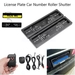 รูปย่อ gucanou 2 Pcs Plate Frame Rolling Shutter Remote Control Plastic Iron Electric License Plate Cover for Euro Standard Cars รูปที่1