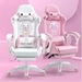 รูปย่อ ESports Girls Gaming Chair Live Rotating Chairs Lovely Pink Cute Cartoon Chairs Bedroom Comfortable Office Computer Seat Free Shipping รูปที่2