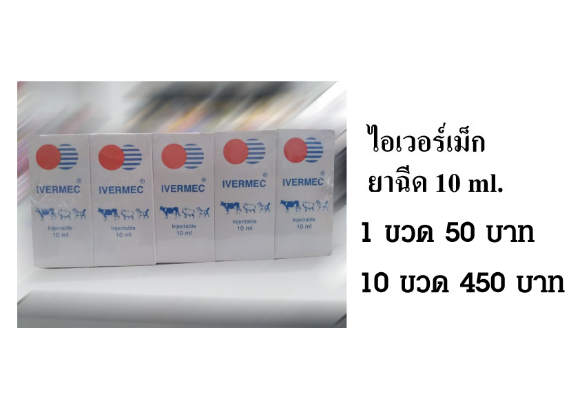 ไอเวอร์เม็ก ยาฉีด 10 ml. รูปที่ 1