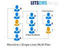 Monoline MLM Compensation Plan for Network, Single Leg MLM Business Software Low Cost Price USA, Brazil 