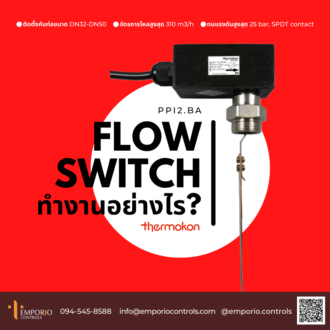 จำหน่าย Flow Switch (PPI2.BA) ยี่ห้อ Thermokon รูปที่ 1