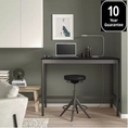 Table  desk for home office meeting room shop coffee  H. 105 cm  Wood steel  Black  dark grey