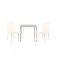 SB Design Square SB FURNITURE ชุดโต๊ะอาหาร รุ่น Montis เก้าอี้ Yinta สีขาว