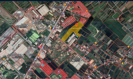 ขาย ที่ดิน สวยอนาคตไกล ใกล้โรงงานTOYOTA ผังสีส้ม ที่ดินเปล่า อ.บ้านโพธิ์ จ.ฉะเชิงเทรา 54 ไร่ เหมาะกับซื้อเก็งกำไร สร้างหมู่บ้านขาย รูปที่ 3