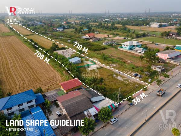 รหัสทรัพย์ 185 ขายที่ดินมีนบุรี ติดถนนราษฎร์อุทิศ เหมาะสำหรับการสร้างที่อยู่อาศัย สร้างบริษัท หรือสร้างหมู่บ้านได้ รูปที่ 4