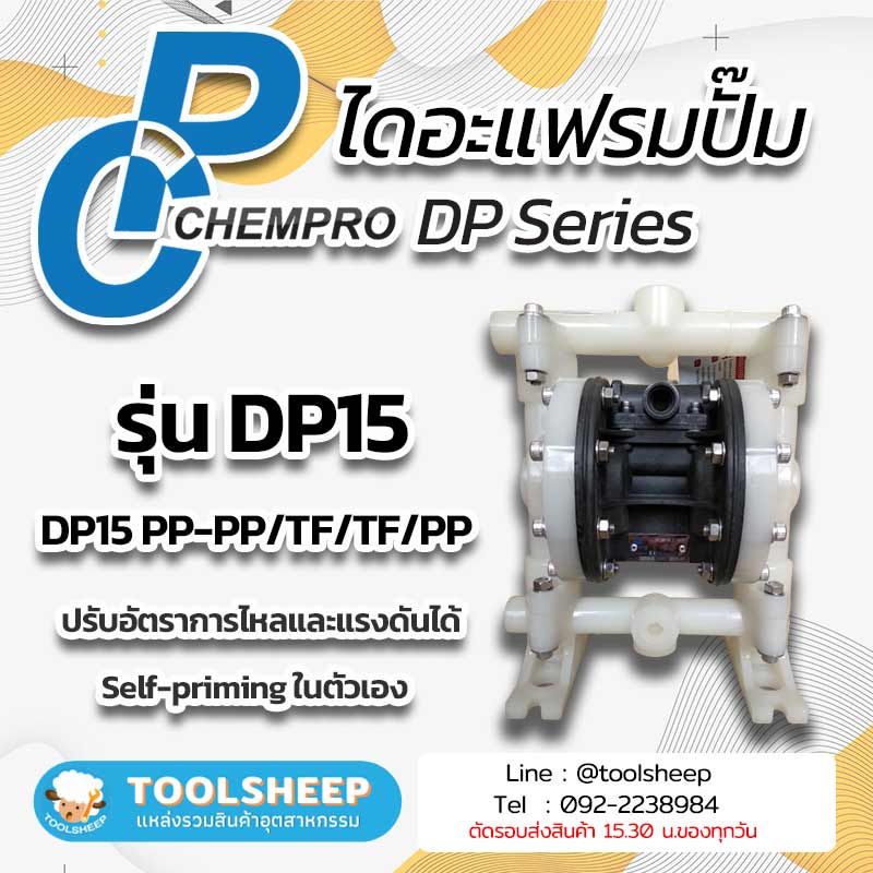ไดอะแฟรมปั๊ม CHEMPRO DP Series รูปที่ 3