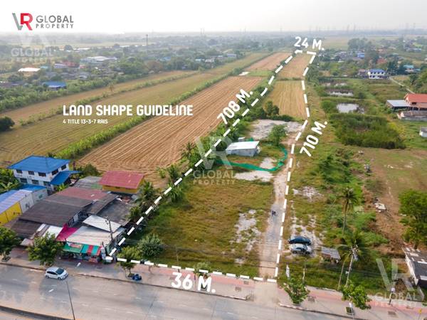 รหัสทรัพย์ 185 ขายที่ดินมีนบุรี ติดถนนราษฎร์อุทิศ เหมาะสำหรับการสร้างที่อยู่อาศัย สร้างบริษัท หรือสร้างหมู่บ้านได้ รูปที่ 3
