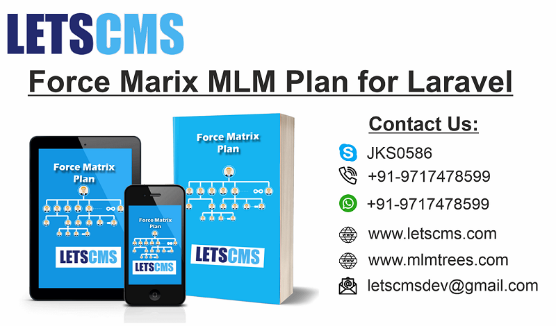 Force Matrix MLM eCommerce & Calculation, Matrix Compensation Plan, Repurchase Plan, Cheapest Price รูปที่ 3