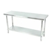 รูปย่อ Stainless steel table โต๊ะสแตนเลสเกรด304 ขนาด150x50x80ซม. ST6115 รูปที่1