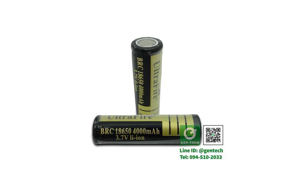 Batt18650 3.7V ดำไม่มีหัว 100 ฿ รูปที่ 1