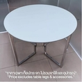 SR 8 mm. thickness White or Black Colorcoated Tempered glass Round table top Free delivery in Bkk & vicinity.