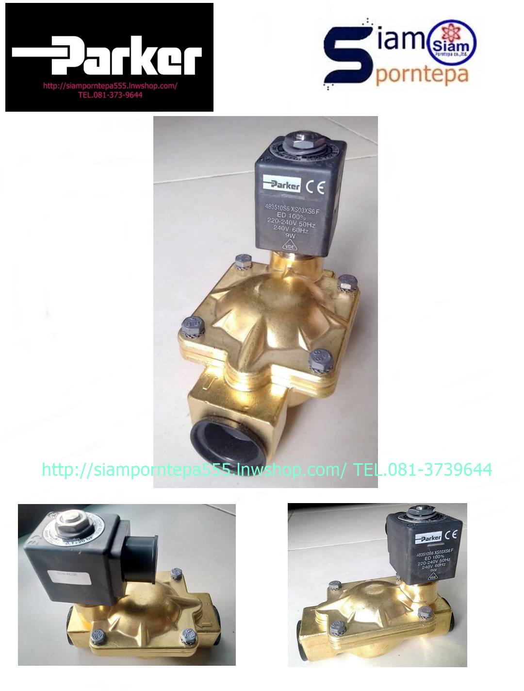 P-VE7322BIN00-24DC Parker solenoid valve 2/2 size3/8
