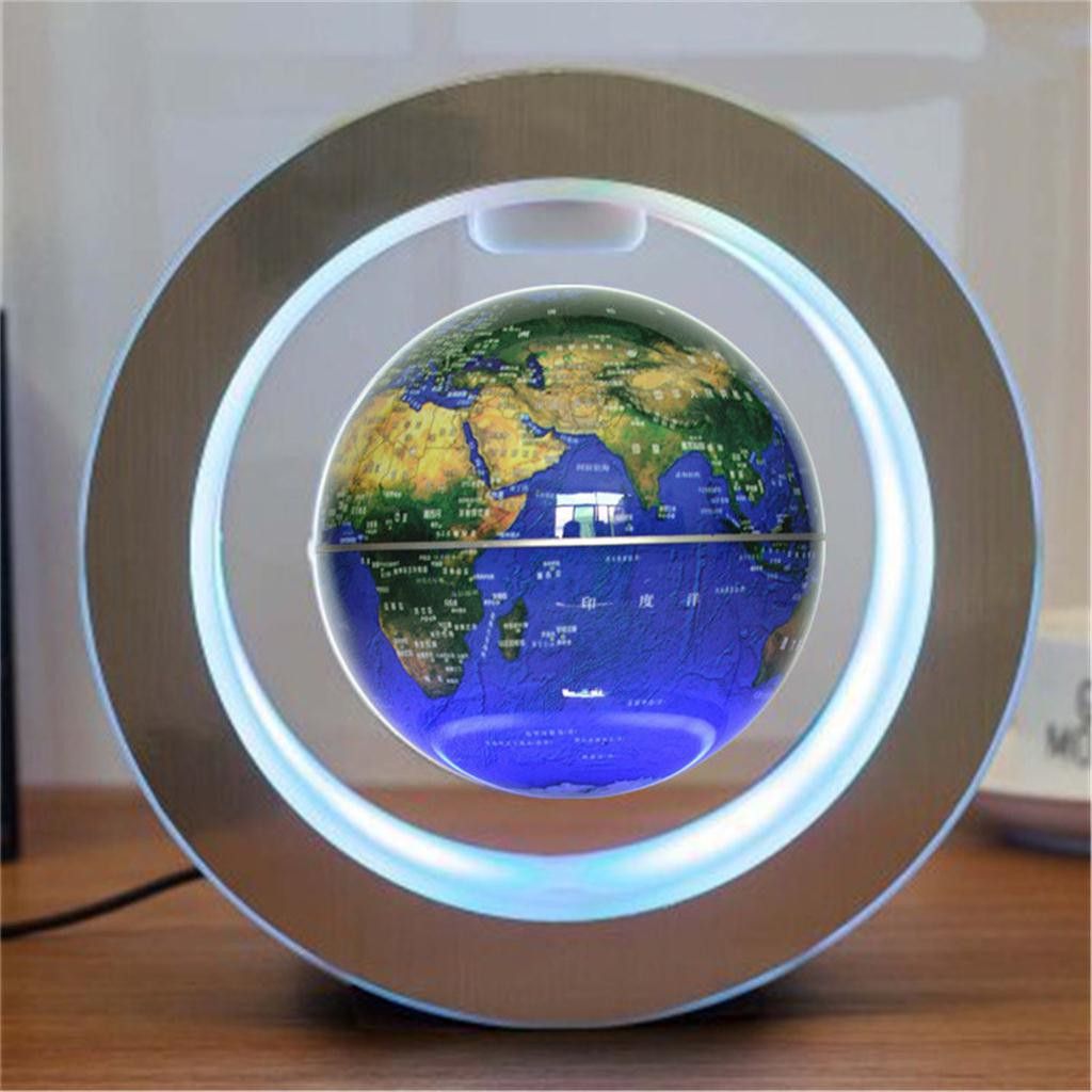 LED World Map Magnetic levitation: ลอยลูกโลก levitating Lamp ไฟโคมไฟแฟนซีไฟกลางคืน: ของขวัญวันเกิด รูปที่ 1