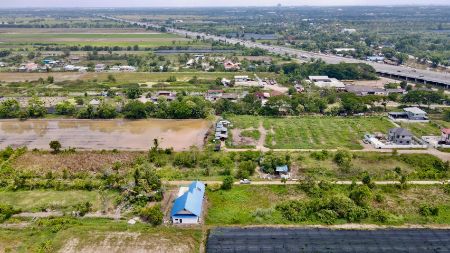 ขาย ที่ดิน โฉนดครุฆแดงพร้อมโอน ฟรีค่าโอนคลองสาม 186 ตร.วา ใกล้ถนนมอเตอร์เวย์หมายเลข 9 รูปที่ 3