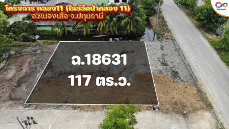 ให้เช่า ที่ดิน โฉนดพร้อมโอนคลอง11 หนองเสือ 117 ตร.วา ทำเลใกล้แหล่งความเจริญ รูปที่ 5