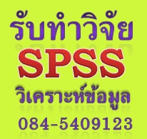 บริการ รับจ้างรัน SPSS วิเคราะห์ข้อมูลทางสถิติ รูปที่ 1