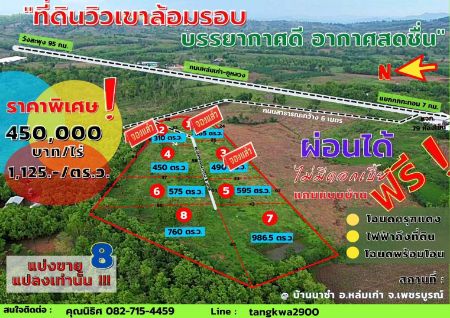 ขาย ที่ดิน วิวเขาค้อ ภูทับเบิก ภูลมโล ล้อมรอบภูทับเบิก 1 ไร่ โฉนดครุฑแดง ไฟฟ้าถึงที่ดิน รูปที่ 6