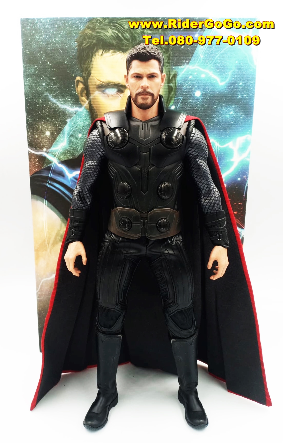 HOTTOYS THOR AVENGERS INFINITY WAR โมเดลธอร์ บุตรของโอดิน ภาคอเวนเจอร์อินฟินิตี้วอร์ สภาพสวยใหม่ของแท้ คุ้มค่าสุดๆ รูปที่ 3