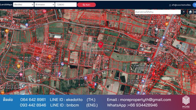 More-073LS ขายที่ดินเชียงใหม่ 3 ไร่ 1 งาน 22 ตร.ว. อ.หางดง จ.เชียงใหม่ รูปที่ 1