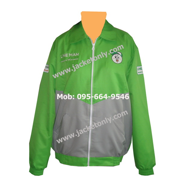 รับผลิตเสื้อแจ็คเก็ตทรงเบสบอล โรงงานผลิตเสื้อแจ็คเก็ต ติดต่อ K.อ้อ 095-664-9546 รูปที่ 5