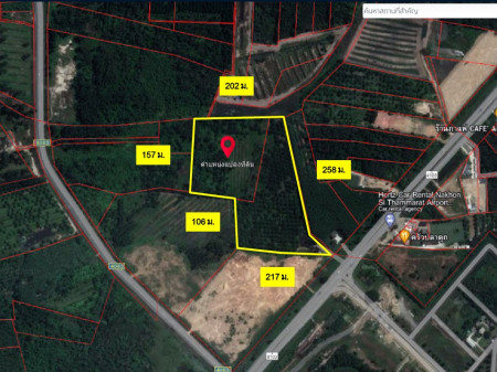 ขาย ที่ดิน ตรงข้ามสนามบิน นครศรีธรรมราช 36 ไร่ 2 งาน 65 ตร.วา เหมาะทำจัดสรร รีสอร์ท สถานที่ท่องเที่ยว รูปที่ 2