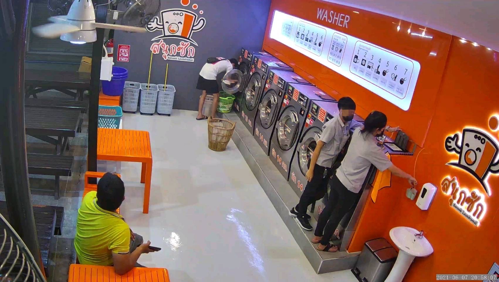 เซ้ง ร้านซักผ้าหยอดเหรียญ เครื่องอุตสาหกรรม ตลาดฟ้าไทย ชลบุรี รูปที่ 1