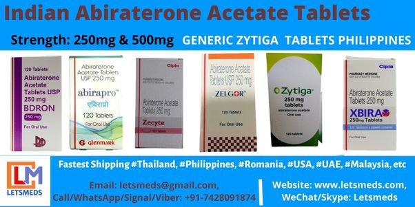 รูปภาพ Indian Abiraterone Acetate 250mg Tablets Lowest Price Manila Philippines