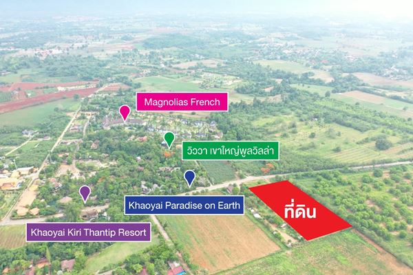 รหัสทรัพย์ 16 ขายที่ดิน 8 ไร่ ต.หมูสี อ.ปากช่อง จ.นครราชสีมา อยู่ตรงข้ามกับ Khao Yai Paradise on Earth รูปที่ 3