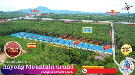 ขาย ที่ดิน ทำเลศักยภาพ ตอบสนองทุกการเดินทางโครงการ ระยอง Mountain Grand 100 ตร.วา วิวสวย ดินแดนแห่งธรรมชาติ รูปที่ 2
