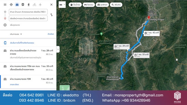 More-085LS ขายสวนลำไยจอมทอง 14ไร่ 3งาน 45 ตร.ว. ต.บ้านแปะ อ.จอมทอง จ.เชียงใหม่ รูปที่ 1