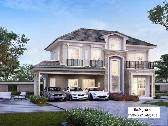 House for rent 2 storey houses 2 houses near Central Eastville Kaset Nawamin area luxury decoration รูปที่ 1