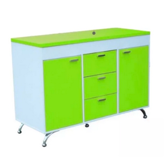 HD Furniture เคาท์เตอร์ครัว 120 ซม  รุ่น KCN1200 MD ดีไซน์สวยหรูทันสมัย สไตล์เกาหลี 3 ลิ้นชัก 2 ประตูบานเปิด สินค้าขายดี แข็งแรงทนทาน ขนาด 120x50x83 ซม รูปที่ 3