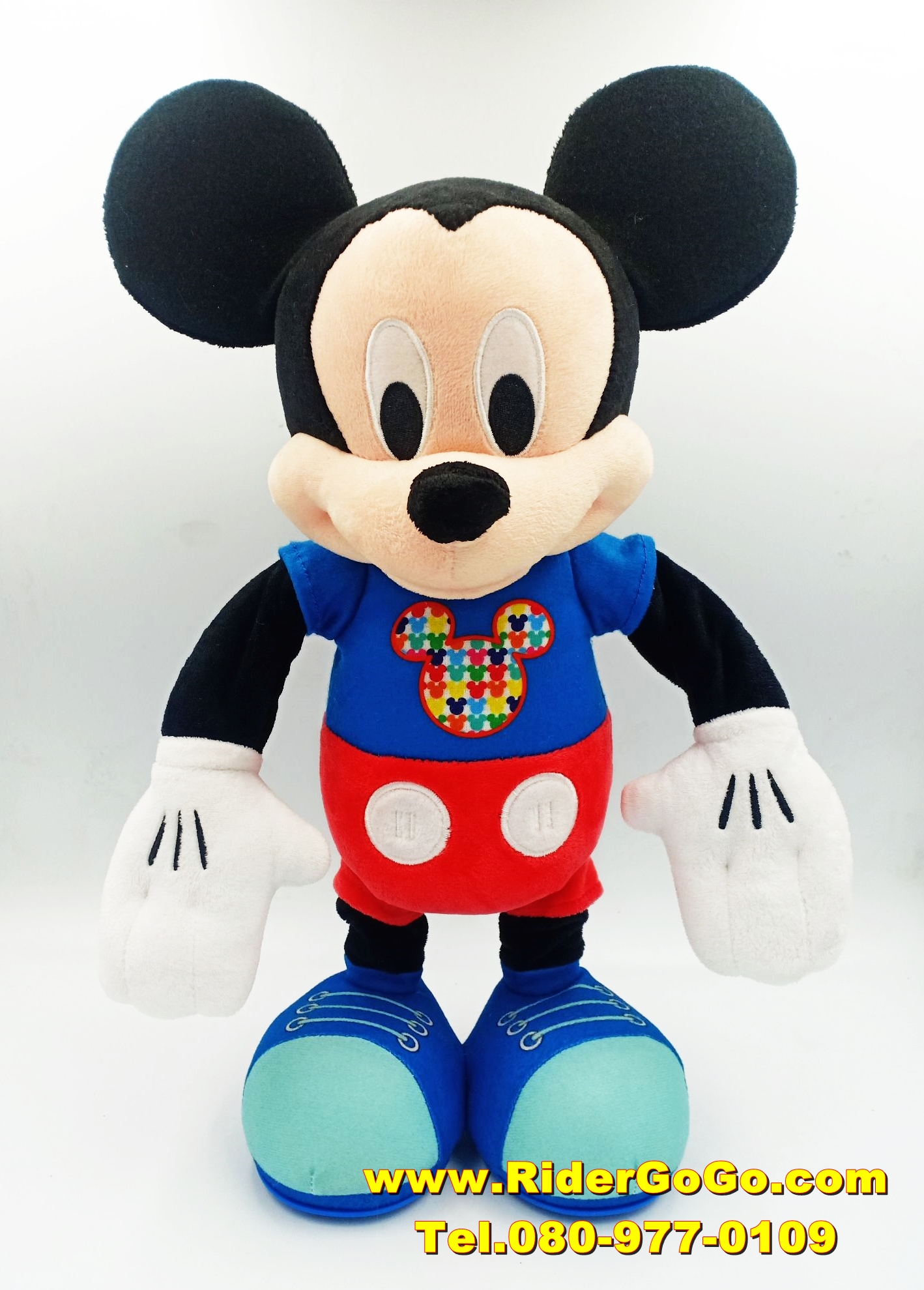ตุ๊กตามิกกี้เมาส์ Disney Mickey Mouse มีเสียงมีไฟที่หูด้วย สภาพสวยใหม่ ของลิขสิทธิ์แท้จากดิสนี่ย์ รูปที่ 3