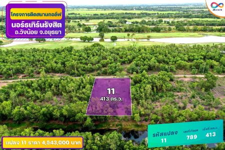 ขาย ที่ดิน ติดเลคทุกแปลงสนามกอล์ฟ นอร์ทเทิร์น รังสิต กอล์ฟคลับ 231 ตร.วา เหมาะสร้างบ้านพักตากอากาศ บ้านพักอาศัย รูปที่ 8