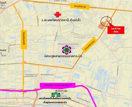 ขาย ที่ดิน ทำเลดี มีอนาคตA56 ติดถนนฉลองกรุง 7 ไร่ 3 งาน 75 ตร.วา อนาคตมีรถไฟสายสีส้ม และสายสีชมพู รูปที่ 2