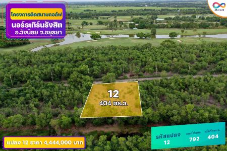 ขาย ที่ดิน ติดเลคทุกแปลงสนามกอล์ฟ นอร์ทเทิร์น รังสิต กอล์ฟคลับ 231 ตร.วา เหมาะสร้างบ้านพักตากอากาศ บ้านพักอาศัย รูปที่ 9