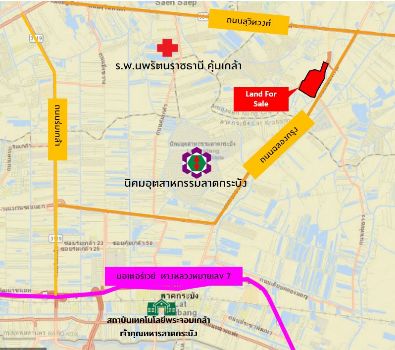 ขาย ที่ดิน ทำเลเพิ่มมูลค่าในอนาคตA57 ใกล้ถนนฉลองกรุง 273 ไร่ 3 งาน 40.5 ตร.วา การเดินทางสะดวก ใกล้รถไฟฟ้า รูปที่ 2