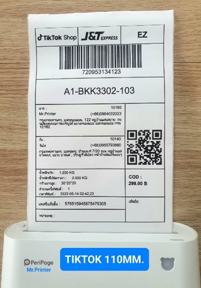 เครื่องปริ้น Peripage A9 Max สำหรับแม่ค้าออนไลน์มือใหม่ Tiktok SHOPEE LAZADA รูปที่ 3