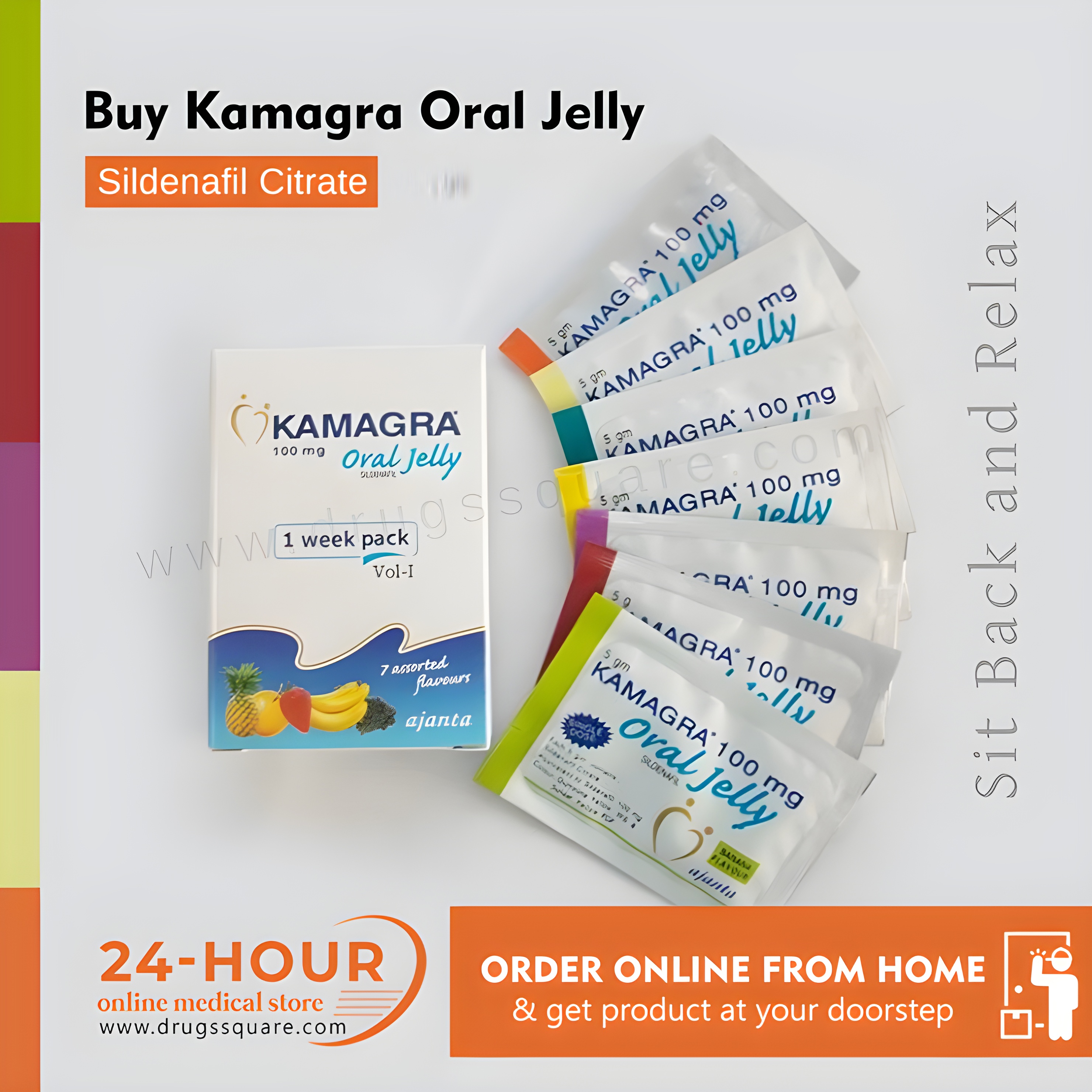 Kamagra Oral Jelly Price - Sildenafil Citrate 100mg รูปที่ 1