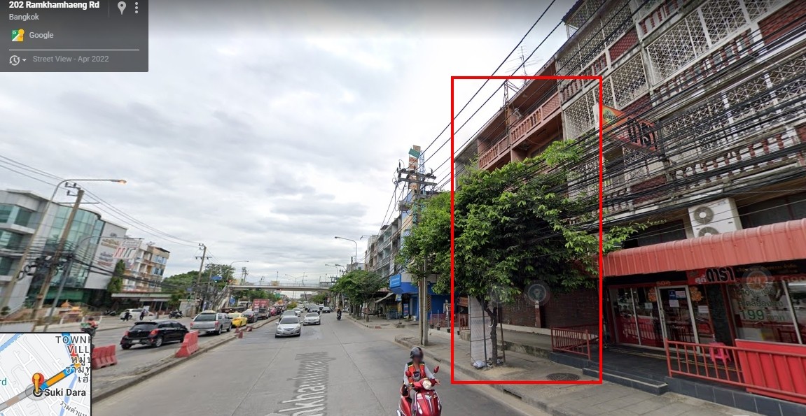 ให้เช่าอาคารพาณิชย์ 5ชั้น 2 คูหา ติดถนน รามคำแหง 66 ใกล้ร้านสุกี้ดารา หน้าตึกเป็นป้ายรถเมล์ รูปที่ 1